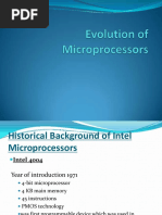 Evolution of Microprocessor