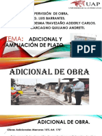 Adicional y Ampliacion de Plazo