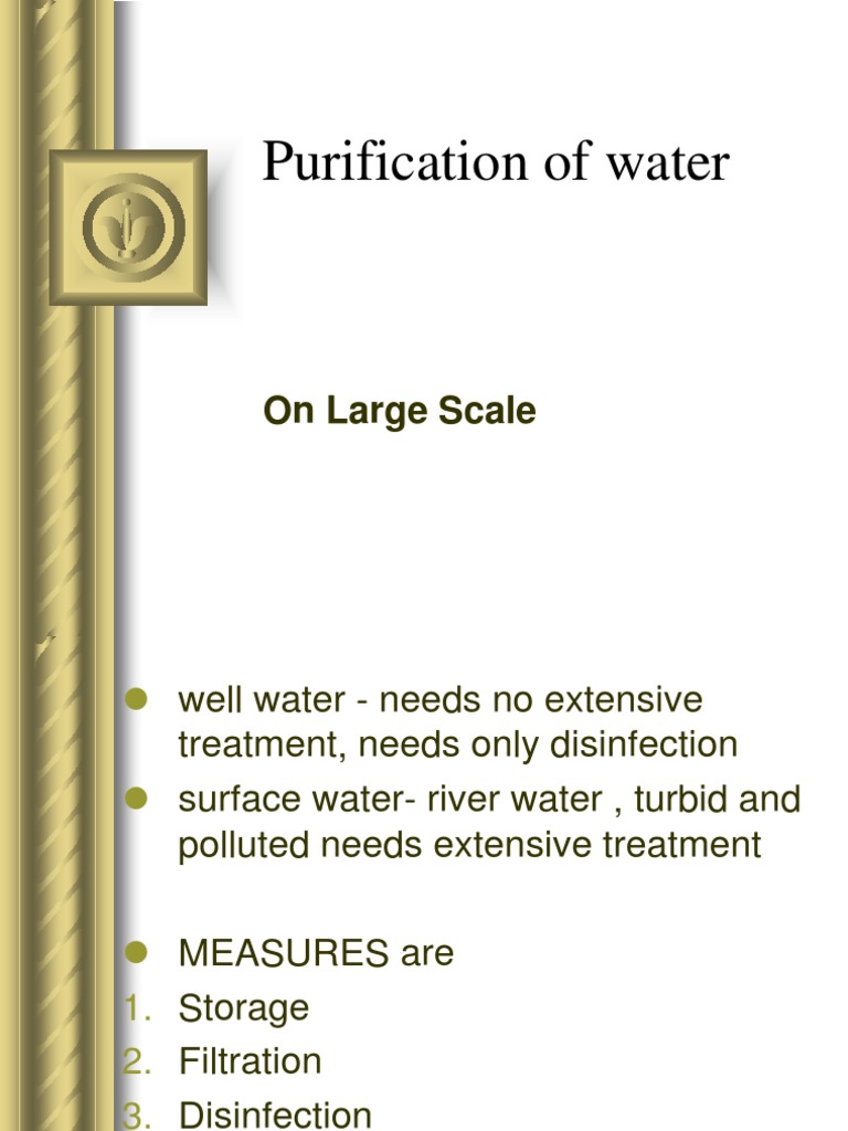 Purification Water Large Scale PDF Filtration Water Purification