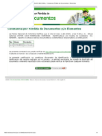 POLICIA NACIONAL - Constancia Pérdida de Documentos o Elementos PDF