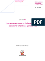 Ficha 3 Leemos para Conocer La Importancia de Consumir Vitaminas y Minerales