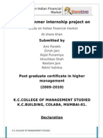 Nikhil Summer Internship Index