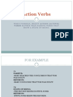 Action Verbs and Transitions