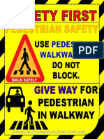 USE and Do Not Block.: FOR Pedestrian in Walkway