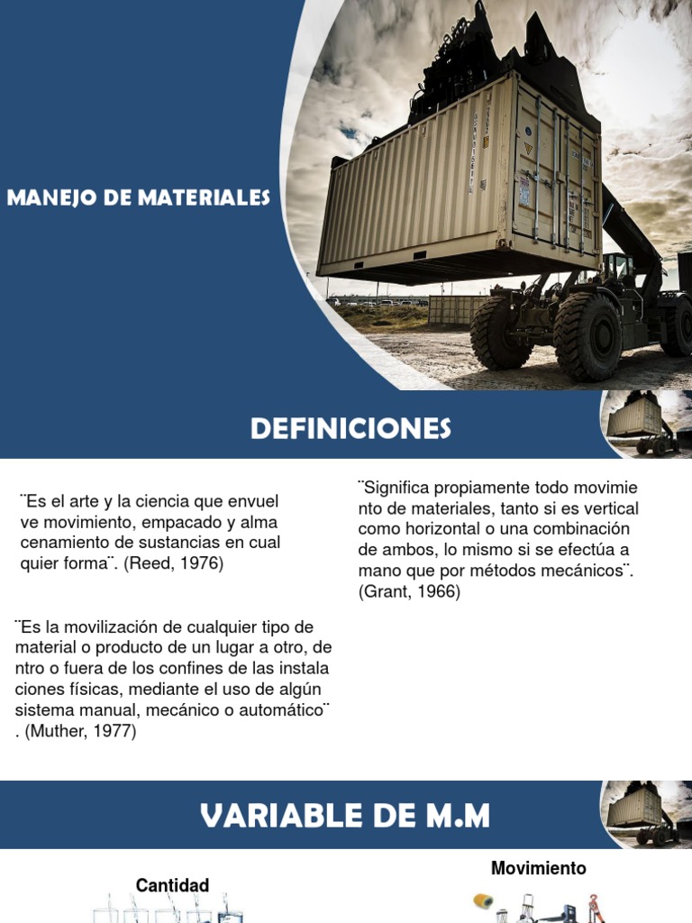 Manejo Eficiente de Materiales en Plantas | PDF | Máquina elevadora ...