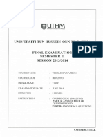 Thermodynamic Exam