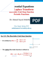 Differential Equations: The Laplace Transform