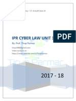 IPR and Cyber Unit 1-6 Notes 2017-18