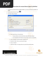 Planmeca DICOM Export Guidelines