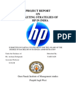 Project Report ON Marketing Strategies of HP in India: Guru Nanak Institute of Management Studies Punjabi Bagh West