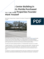 Five Oaks Center Building in Vero Beach, Florida Purchased by Aghapy Properties Founder Mark Youssef