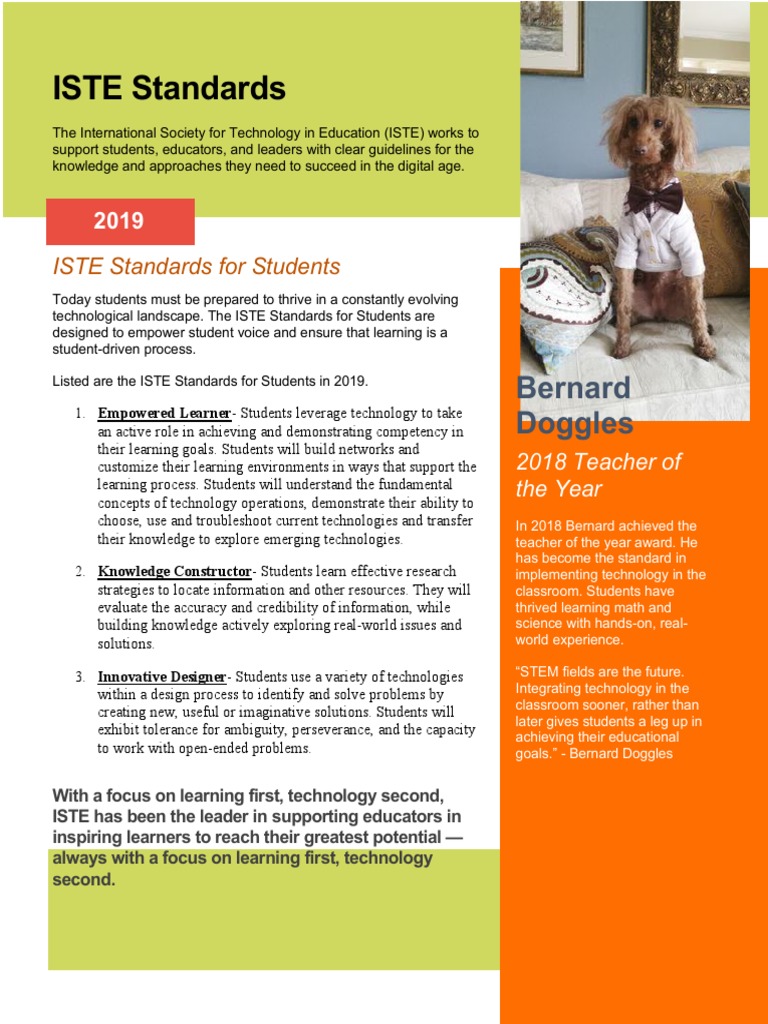 Iste Standards | PDF | Learning | Behavior Modification