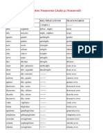 12. Lista Dos Numerais (Aula 2 Numeral)