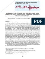 Friction Coefficient Masonry Correlation Quality Index