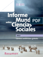 Informe Mundial de Ciencias Sociales. Resumen PDF