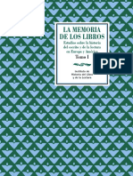 2004 CÁTEDRA - LÓPEZ-VIDRIERO - DE PÁIZ - La Memoria de Los Libros Tomo 1 PDF