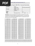 Raytheon Beech King Air C90A Pilot's Technical Examination: Candidate