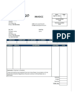 Dental Clinic Invoice Template