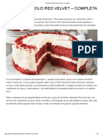 Receita de Bolo Red Velvet