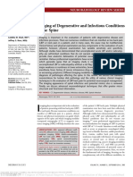 Imaging of Degenerative and Infectious Conditions of the Spine