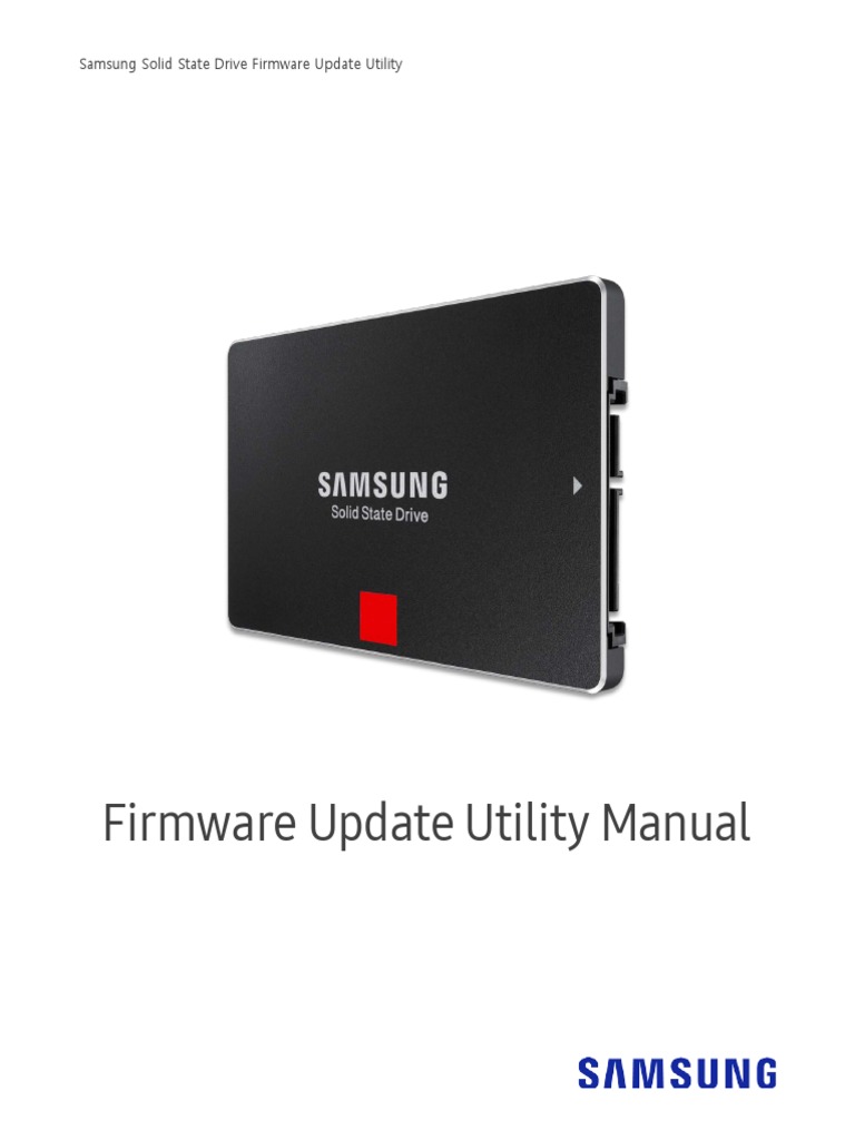 Samsung Solid State Drive Firmware Update Utility Download Free PDF