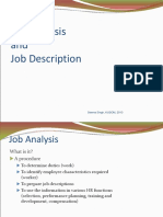 Job Analysis and Job Description: Seema Singh, KUSOM, 2013
