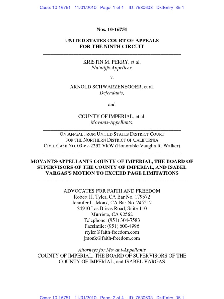 CA9Doc Imperial 35 PDF Hollingsworth V. Perry California