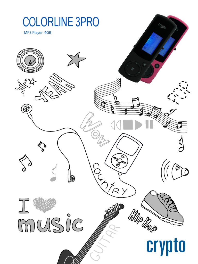 Colorline 3Pro 4GB MP3 Player Features | PDF | Secure Digital | Computer  Data Storage