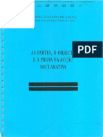 As Partes, o Objecto e A Prova Na Accao Declarativa - M. Teixeira de Sousa PDF