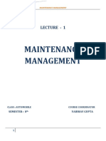 Maintenance Management 1