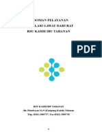 Pedoman Pelayanan Igd Cover, Kata Pengantar, Daftar Isi