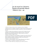 Los Viajes de Israel en El Desierto (Complemento de Parasha Masei) Números 33:3 - 49.