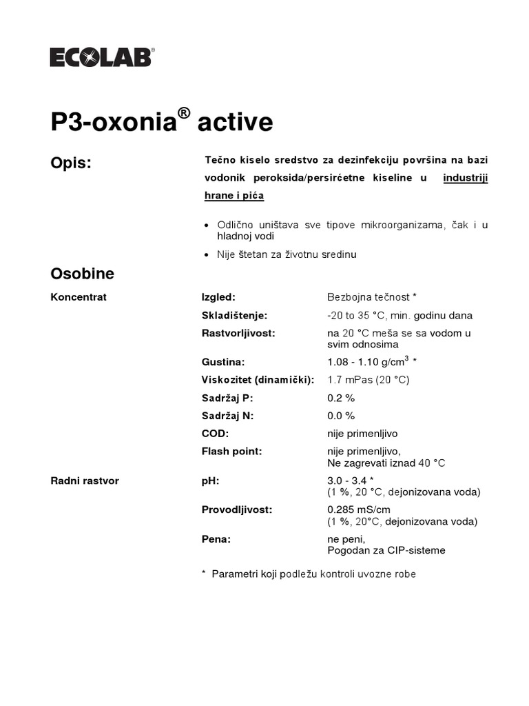 Tds P3 Oxonia Pdf