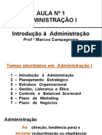 Introdução aos conceitos e teorias da Administração