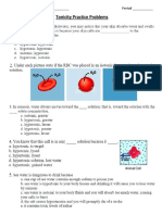 Tonicity Practice Problems