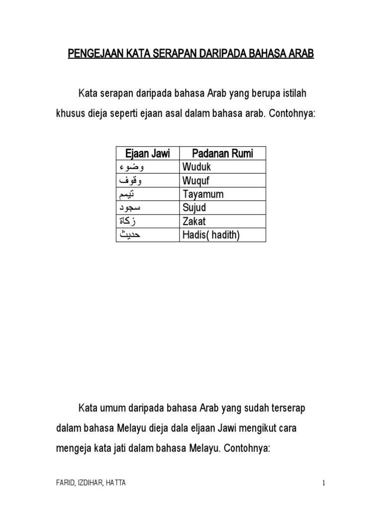 Bahasa melayu ke bahasa jawi