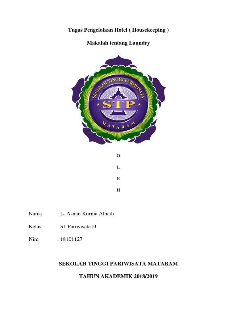 Contoh Makalah Food And Beverage Service