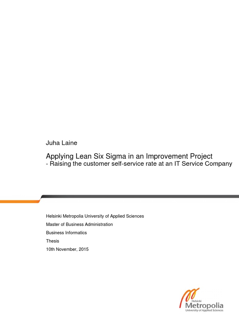 Applying Lean Six Sigma Pdf Lean Manufacturing Six Sigma