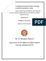 Dr. IT Business School: Submitted by Muddasar Ahmad Mir Roll No:-94462236766