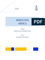 Semiología Médica. Unidad - Semiología Segmentaria. Tema - Examen de Cuello