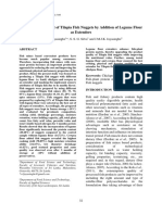 Quality Improvement of Tilapia Fish Nuggets by Addition of Legume Flour As Extenders