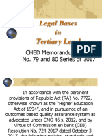 Legal Bases for Tertiary