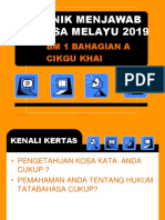 Panduan Menjawab BM 1 Khai 2019