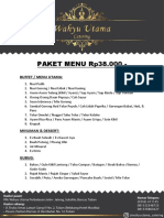 Daftar Menu Wahyu Utama Catering Pra 2019