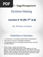 Engineering Management - Lecture # 9