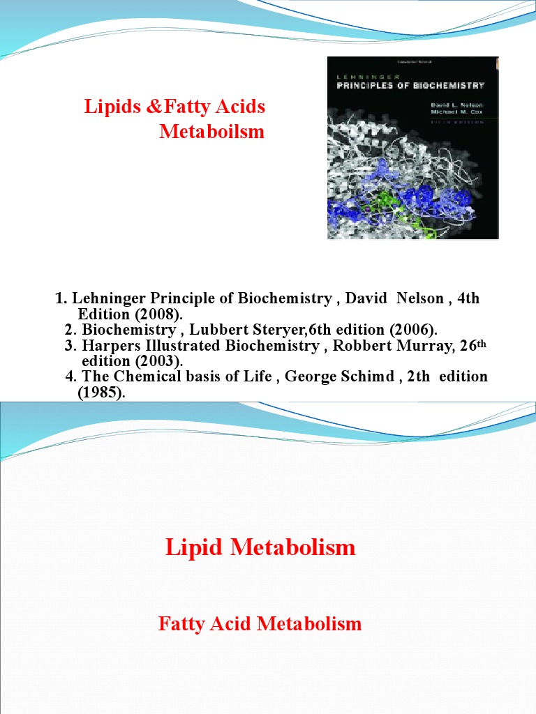 Lipid Metabolism PDF | PDF | Triglyceride | Biosynthesis