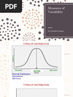 Measures of Variability: Prof. Michelle M. Mag-Isa