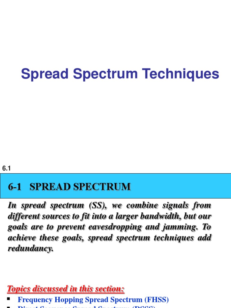 Spread Spectrum for Engineers | PDF | Radio | Physical Layer Protocols