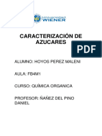 Caracterización de Azucares