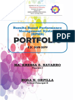 Results-Based Performance Management System (RPMS) : Ma. Kressa S. Navarro